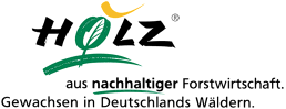 Holz aus nachhaltiger Forstwirtschaft. Gewachsen in Deutschlands Wäldern.