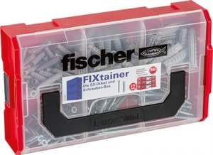 fischer FIXtainer - SX-Dübel und Schrauben-Box - 210 teilig