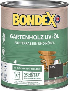 BONDEX Gartenholz UV-Öl - grau - verschiedene Größen
