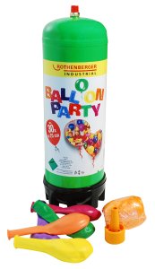 Ballon-Party-Set - mit Helium-Einwegkartusche