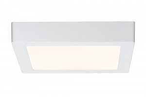 Deckenleuchte Lunar LED Panel eckig - 15 W - Weiß matt, Alu