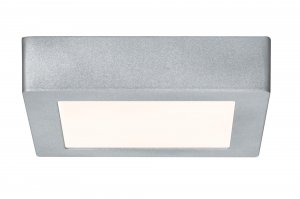 Deckenleuchte Lunar LED Panel eckig - 11 W - Chrom matt, Alu