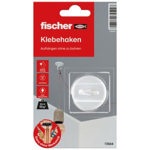 fischer KLEBEHAKEN Weiß (bis 10 kg)