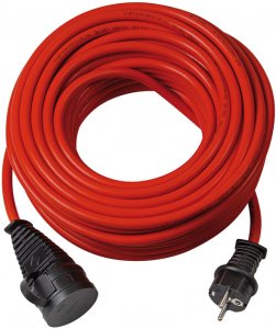 BREMAXX® Outdoor-Verlängerungskabel - 25 m - rot - 1169840