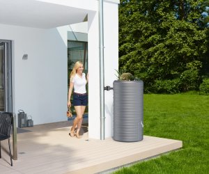 GARANTIA Nordic 2 in 1 Regenspeicher 300 l - mit Pflanzschale - verschiedene Farben