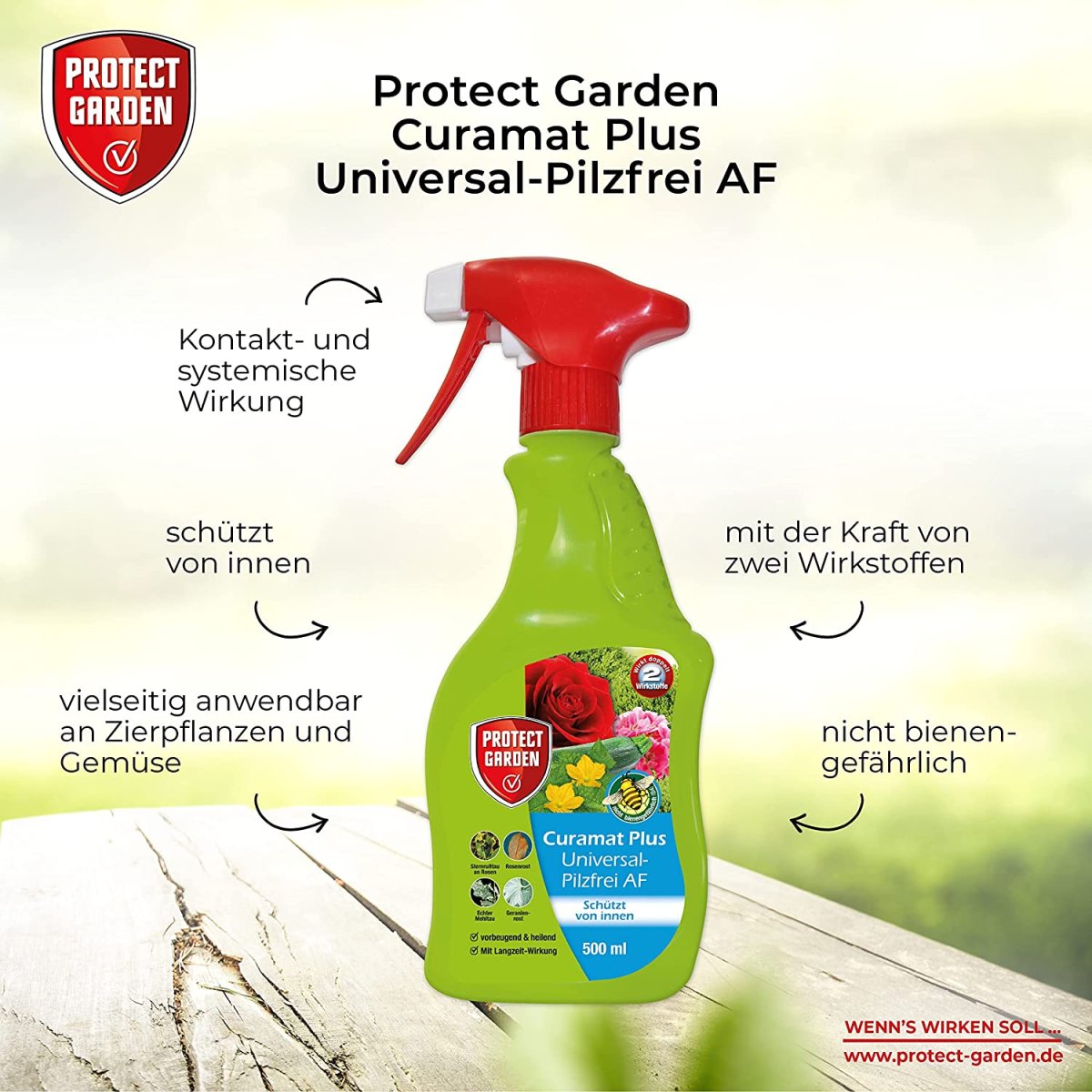 Protect Garden Curamat Plus Rosen-Pilzfrei Af 1 L – KDJHXQ