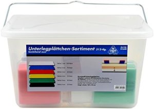 Unterlegplättchen Sortiment - Kunststoff - 312-teilig, gemischt