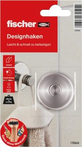 fischer Designhaken in Edelstahl (bis zu 3 kg)