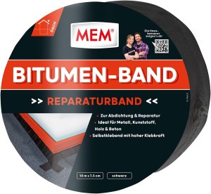 MEM BITUMEN-BAND - schwarz
