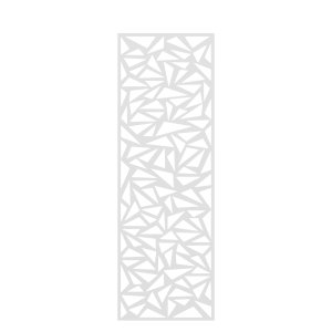 SYSTEM DESIGNGITTER TRIGON - Weiß Metall