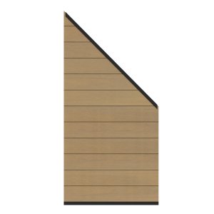 WPC PLATINUM - Lärche - Zaun-Anschluss-Set 91x184 auf 94 cm