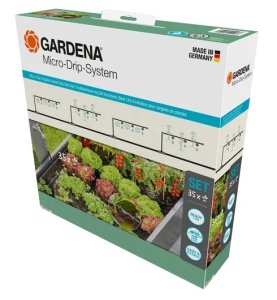 GARDENA Tropfbewässerung Set Hochbeet/Beet - 35 Pflanzen