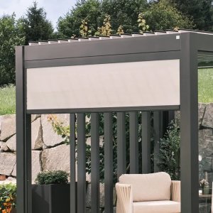 Sonnenschutzrollo manuell - für Biohort Pergola