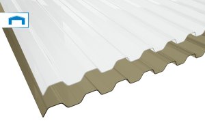 Einschalige Lichtplatten PVC - VLF-70/18 PVC Spundwand